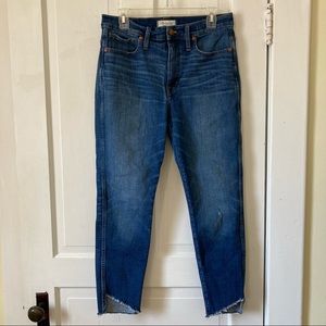 Madewell High Rise Dark Wash Skinny Jeans
